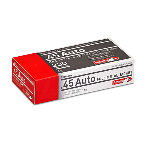 AGUILA 45 ACP 230GR FMJ-RN 50RD 20BX/CS - for sale