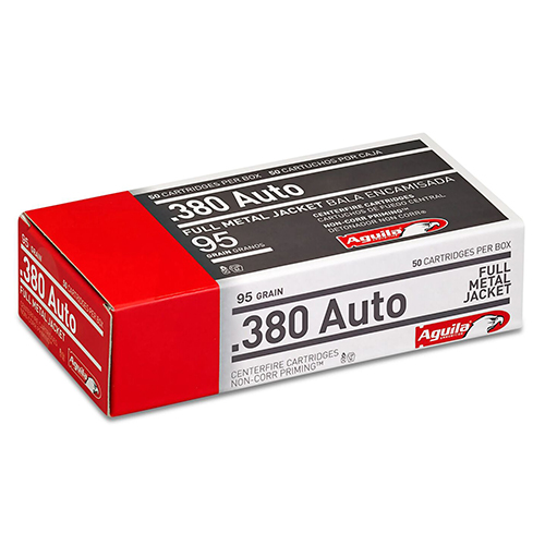 AGUILA 380 ACP 95GR FMJ-RN 50RD 20BX/CS - for sale
