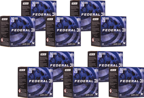 FEDERAL GAME LOAD 20GA 2.75" 7/8OZ 1210FPS #7.5 CASE LOT - for sale