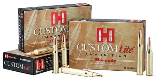 HORNADY CUSTOM LITE 308 WIN 125GR SST 20RD 10BX/CS - for sale