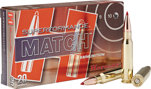 HORNADY MATCH 308 WIN 168GR ELD MATCH SPF 20RD 10BX/CS - for sale