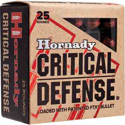 Hornady - Critical Defense - .38 Special - AMMO 38 SPCL 110GR FTXCD 25/BX for sale