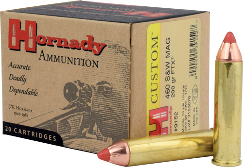 HORNADY 460SW MAGNUM 200GR FTX 20RD 10BX/CS - for sale