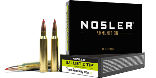 NOSLER BT 7MM REM MAG 160GR BALLISTIC TIP 20RD 10BX/CS - for sale