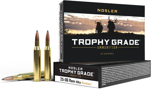 NOSLER 25-06 100GR PT 20/200 - for sale