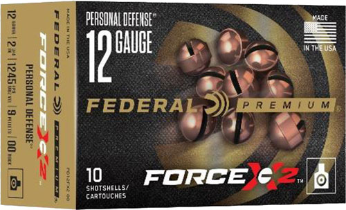 FEDERAL PREMIUM 12GA 2.75" 00 BUCK FORCE X2 10RD 5BX/CS - for sale