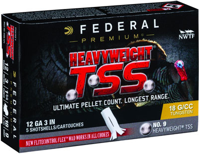 FEDERAL HEAVYWEIGHT TSS 12GA 3" 1 3/4OZ #9 5RD 10BX/CS - for sale