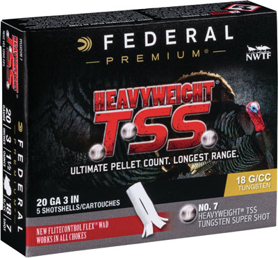 FEDERAL HEAVYWEIGHT TSS 20GA 3" 1 1/2OZ #7 5RD 10BX/CS - for sale