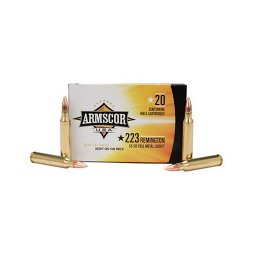 ARMSCOR 223REM 55GR FMJ 20/1000 - for sale