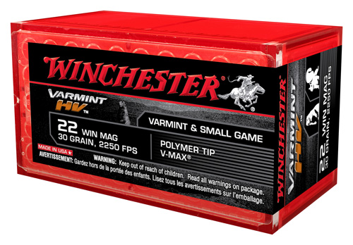 WINCHESTER SUPREME 22 WMR 30GR V-MAX 50RD 20BX/CS - for sale