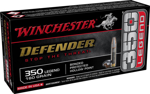 WINCHESTER DEFENDER 350 LEGEND 160GR BONDED HP 20RD 10BX/CS - for sale