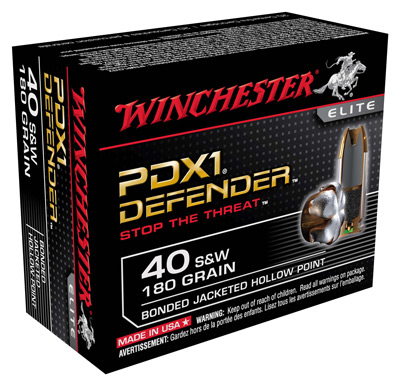 WINCHESTER SUPREME ELITE 40SW 180GR PDX1 DEF 20RD 10BX/CS - for sale