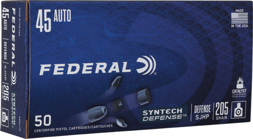FED SYN DEF 45AUTO 205GR SJHP 50/500 - for sale