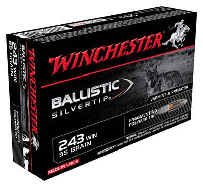 WINCHESTER SUPREME 243 55GR BALL SILVER-TIP 20RD 10BX/CS < - for sale