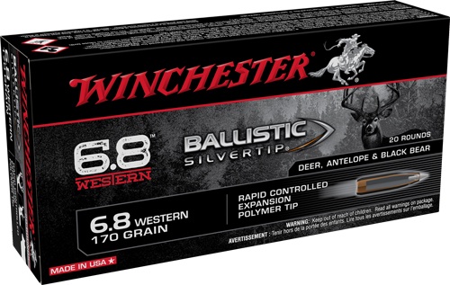 WINCHESTER SUPREME 6.8 WESTERN 170GR SILVERTIP 20RD 10BX/CS - for sale