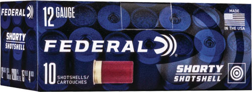 FEDERAL 12GA 1 3/4" 4 BUCK SHORTY SHOTSHELL 10RD 10BX/CS - for sale