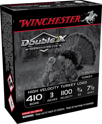 WINCHESTER DOUBLE-X 410 3" 7.5 DIAMOND GRD 3/4OZ 10RD 10BX/CS - for sale