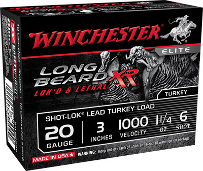 WINCHESTER L BEARD XR 20GA 3" 1000FPS 1.25OZ #6 10RD 10BX/CS - for sale