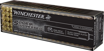 WINCHESTER SUPER SUPRESS 22LR 1090FPS 45GR LRN 100RD 20BX/CS - for sale