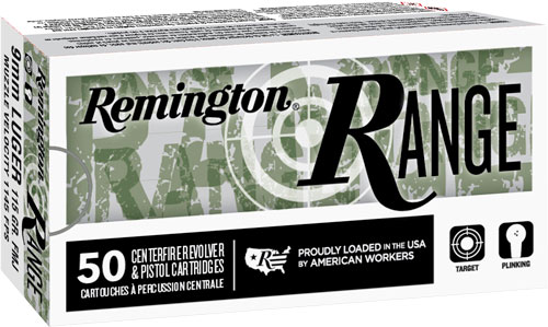 REM AMMO 9MM 124GR FMJ RANGE 50/10 - for sale