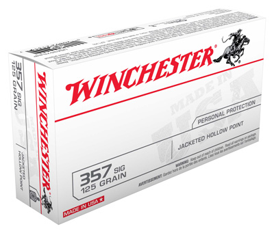WIN USA 357SIG 125GR JHP 50/500 - for sale