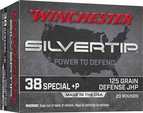 WINCHESTER SILVERTIP 38SP +P 125GR SILVERTP HP 20RD 10BX/CS - for sale