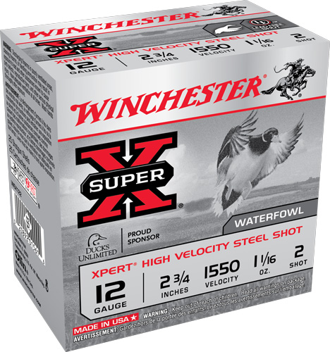 WINCHESTER XPERT STEEL 12GA. 2.75" 1550FPS 1-1/16OZ. #2 - for sale