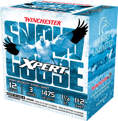 WINCHESTER GOOSE 12GA 3" #1&2 1475FPS 1-1/4OZ 25RD 10BX/CS - for sale