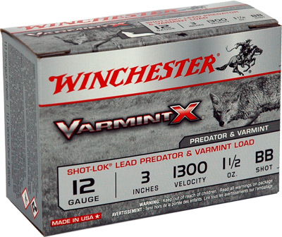 WINCHESTER VARMINT-X 12GA 3" 1.5OZ #BB 1300FPS 10RD 10BX/CS - for sale