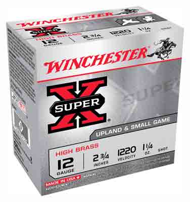 WINCHESTER SUPER-X 12GA 2.75" 1220FPS 1-1/4OZ 4 25RD 10BX/CS - for sale