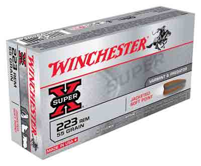 WINCHESTER SUPER-X 223REM 55GR JSP 20RD 10BX/CS - for sale