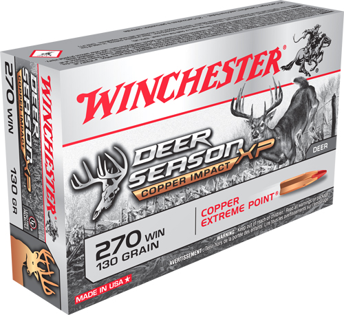 WINCHESTER DEER SEASON 270 WSM 130GR EP CPPR IMP 20RD 10BX/CS - for sale