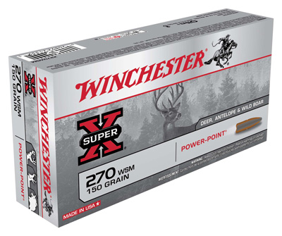 WINCHESTER SUPER-X 270WSM 150G POWER POINT 20RD 10BX/CS - for sale