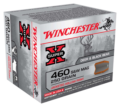 WINCHESTER SUPER-X 460 SW MAG 250GR JHP 20RD 10BX/CS < - for sale