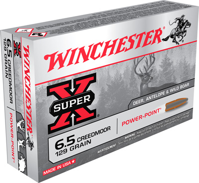 WINCHESTER SUPER-X 6.5CM 129GR POWER POINT JSP 20RD 10BX/CS - for sale