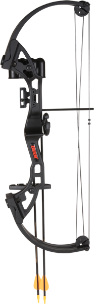 BEAR ARCHERY YOUTH COMPOUND BOW BRAVE RH BLACK AGE 8+ - for sale