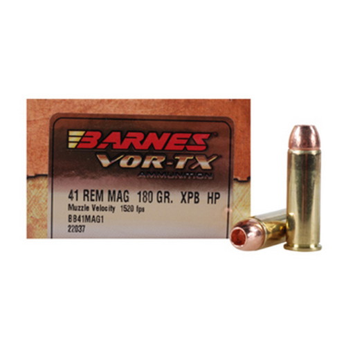 BARNES VOR-TX 41 REM MAG 180GR XPB 20RD 10BX/CS - for sale