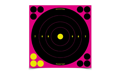 birchwood casey - Shoot-N-C - SHT-N-C 8IN ROUND 6PK PINK for sale