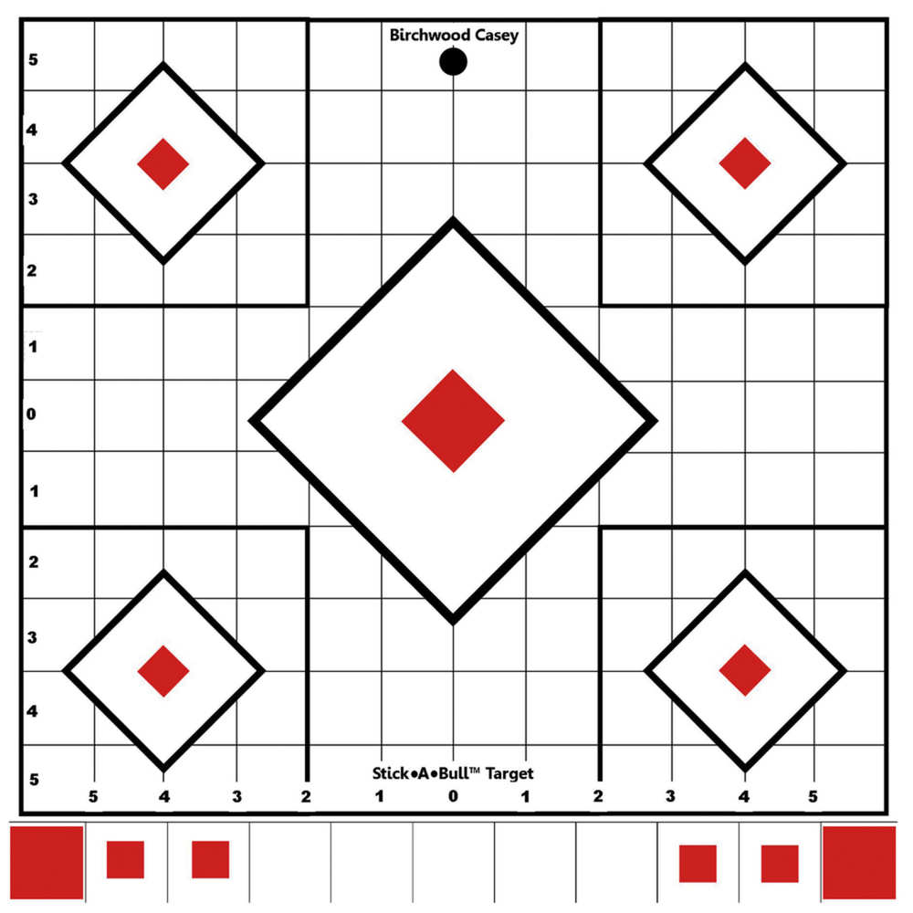 birchwood casey - Stick-A-Bull - STICK-A-BULL 12IN SIGHT-IN SELF ADH 5PK for sale