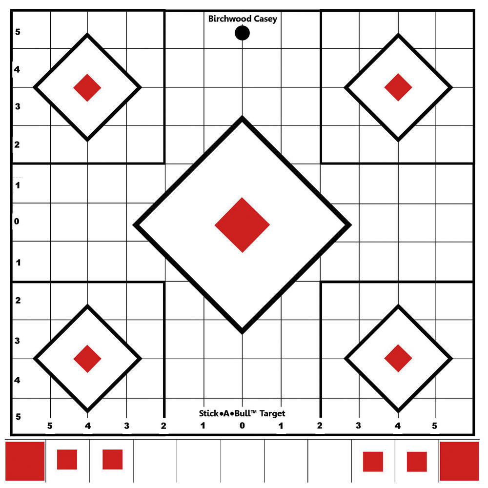 birchwood casey - Stick-A-Bull - STICK-A-BULL 12IN SIGHT-IN SELF ADH 5PK for sale