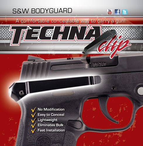 TECHNA CLIP S&W BODYGUARD RH BLK - for sale