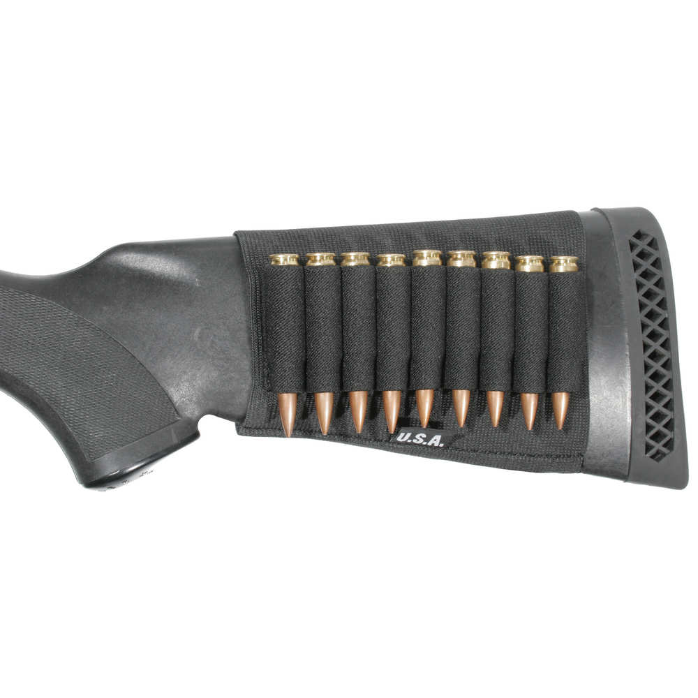 Blackhawk - Buttstock Shell Holder - 10077 - BUTTSTK SHELL HLDR RFL BLK for sale