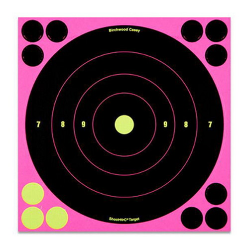 birchwood casey - Shoot-N-C - SHT-N-C 8IN ROUND 6PK PINK for sale