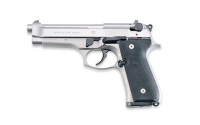 BERETTA 92FS 9MM 4.9" FS 3-DOT 10-SHOT INOX BLACK RUBBER USA - for sale