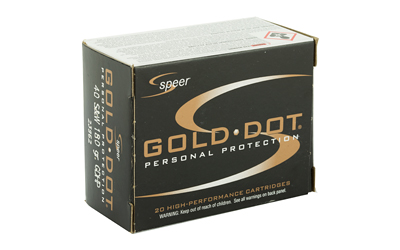 SPEER AMMO 40SW 180GR GOLD DOT HP 20PK    (25) - for sale