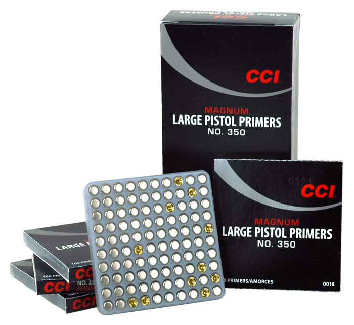 CCI PRIMERS 350 LARGE PISTOL MAGNUM 5000 PACK CASE - for sale