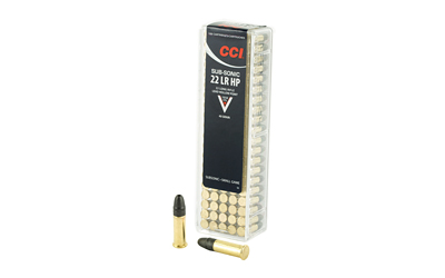 CCI SUBSONIC 22LR 40GR LEAD-HP 1050FPS 100RD 50BX/CS - for sale