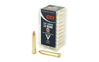 CCI GREEN LEAD FREE 22WMR 2050FPS TNT 50RD 40BX/CS - for sale