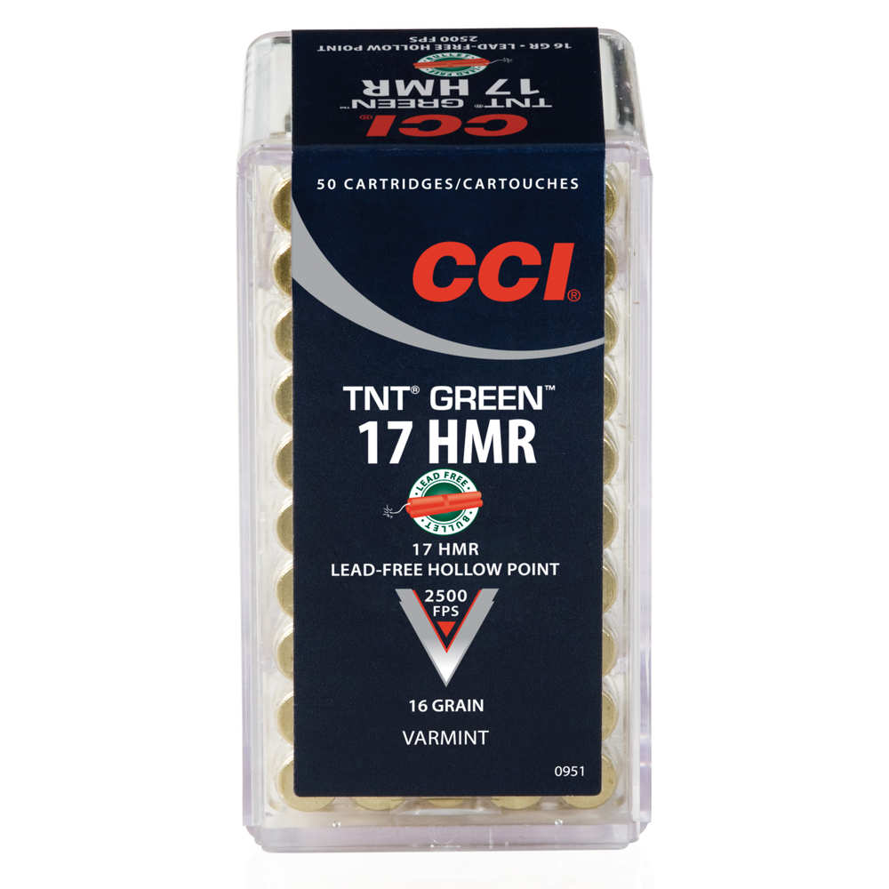 CCI 17HMR 16GR TNT GREEN 50/2000 - for sale