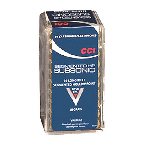 CCI 22LR 40GR SHP SUB-SONIC 50/5000 - for sale